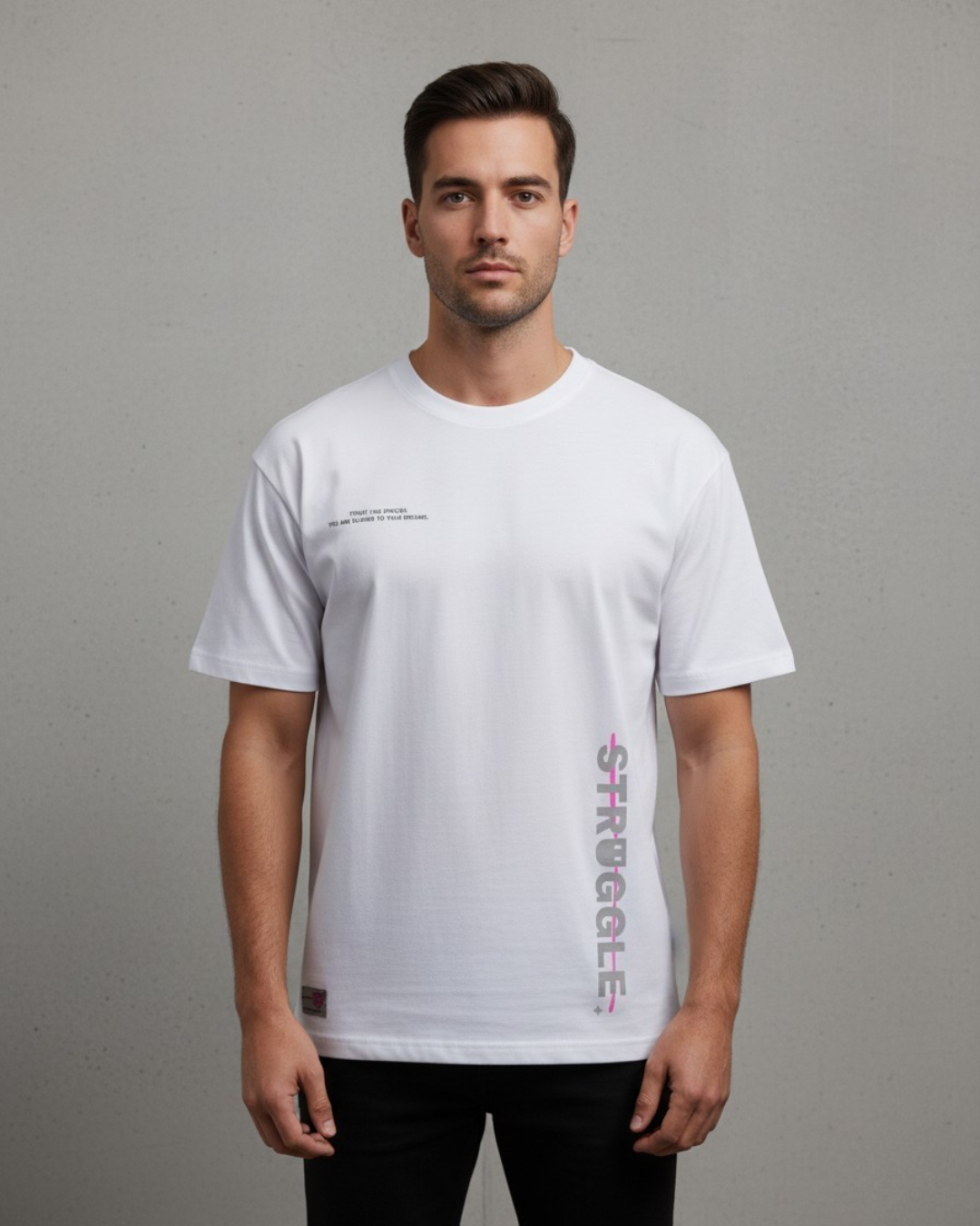 Struggle oversized  Tee - Arabic print