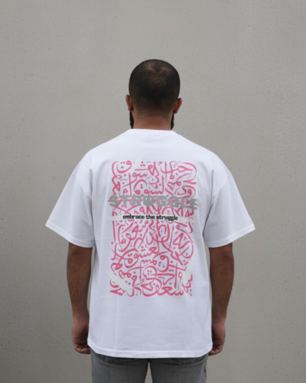 Struggle oversized  Tee - Arabic print
