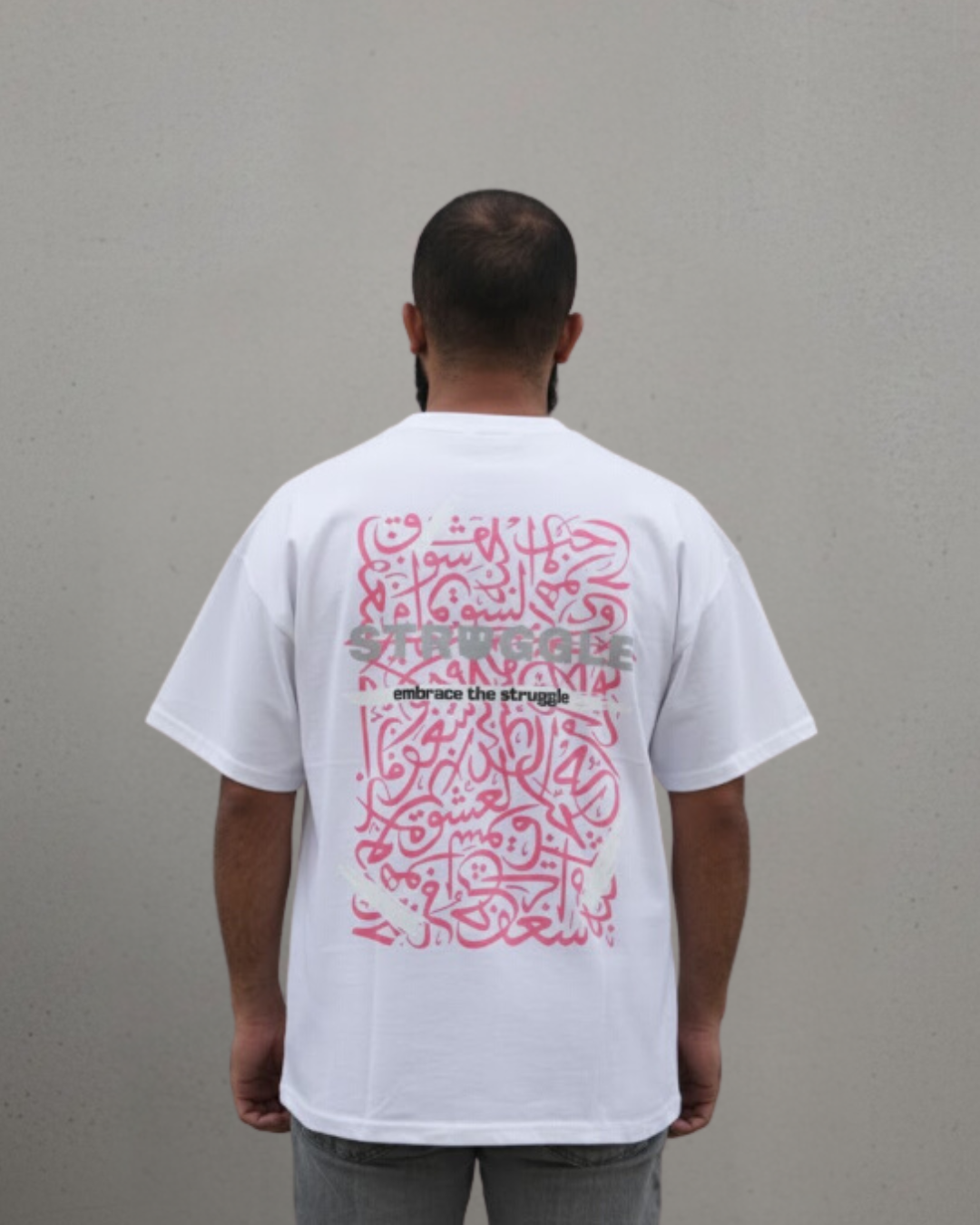 Struggle oversized  Tee - Arabic print